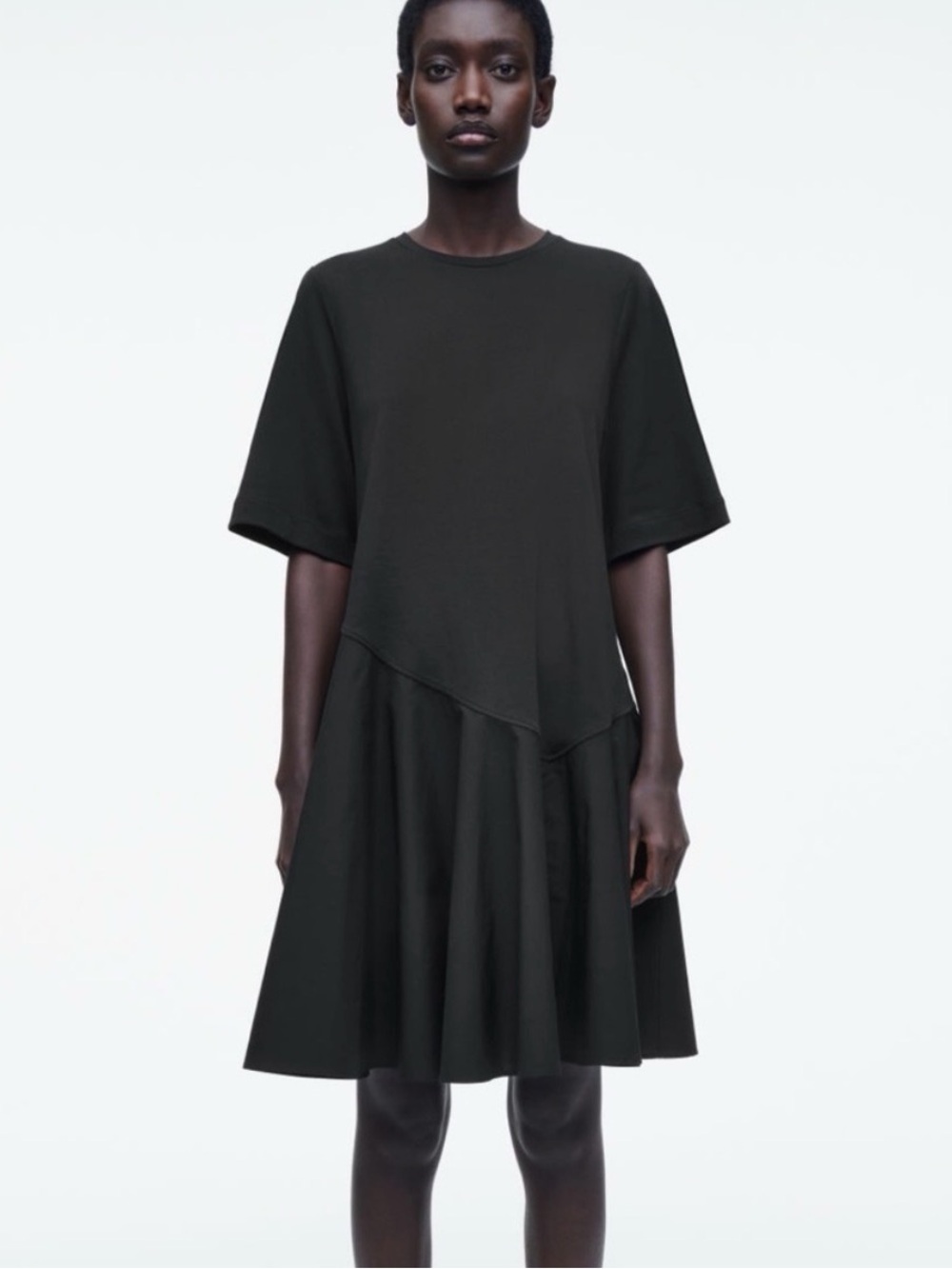 COS ASYMMETRIC MINI T-SHIRT DRESS